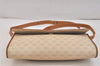 Authentic GUCCI Micro GG PVC Leather Shoulder Cross Body Bag Purse Beige 3595K