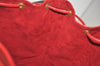 Authentic Louis Vuitton Epi Noe Shoulder Drawstring Bag Red M44007 LV 3596J