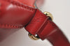Authentic Louis Vuitton Epi Noe Shoulder Drawstring Bag Red M44007 LV 3596J