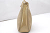 Authentic GUCCI Bamboo Square GG Shoulder Bag Suede Leather 96059 Beige 3596K