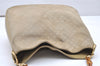 Authentic GUCCI Bamboo Square GG Shoulder Bag Suede Leather 96059 Beige 3596K