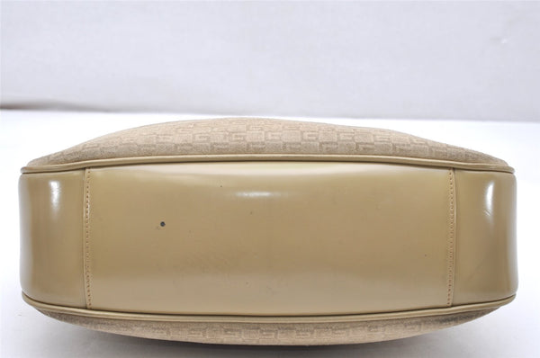 Authentic GUCCI Bamboo Square GG Shoulder Bag Suede Leather 96059 Beige 3596K