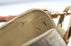 Authentic GUCCI Bamboo Square GG Shoulder Bag Suede Leather 96059 Beige 3596K