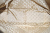 Authentic GUCCI Bamboo Square GG Shoulder Bag Suede Leather 96059 Beige 3596K