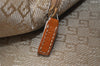 Authentic GUCCI Bamboo Square GG Shoulder Bag Suede Leather 96059 Beige 3596K