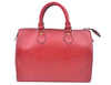 Authentic Louis Vuitton Epi Speedy 25 Hand Boston Bag Red M43017 LV 3600I