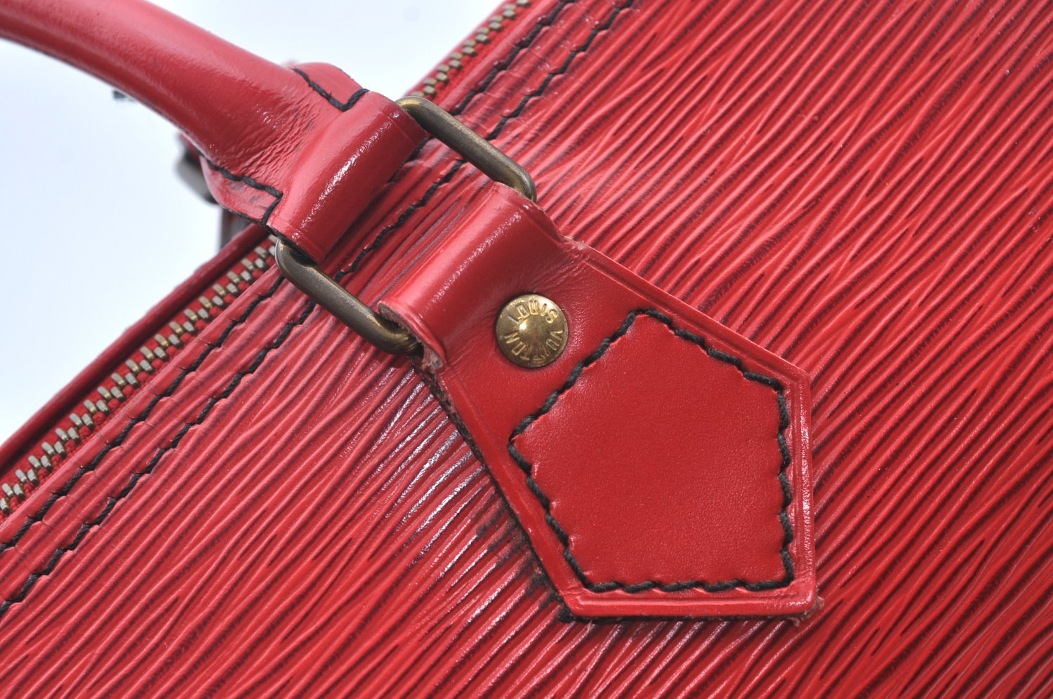Authentic Louis Vuitton Epi Speedy 25 Hand Boston Bag Red M43017 LV 3600I