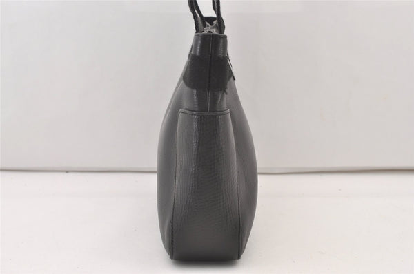 Authentic GUCCI Vintage Shoulder Tote Bag Leather 73983 Black 3600J