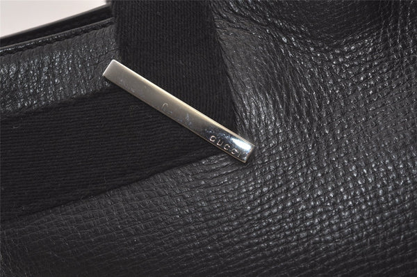 Authentic GUCCI Vintage Shoulder Tote Bag Leather 73983 Black 3600J
