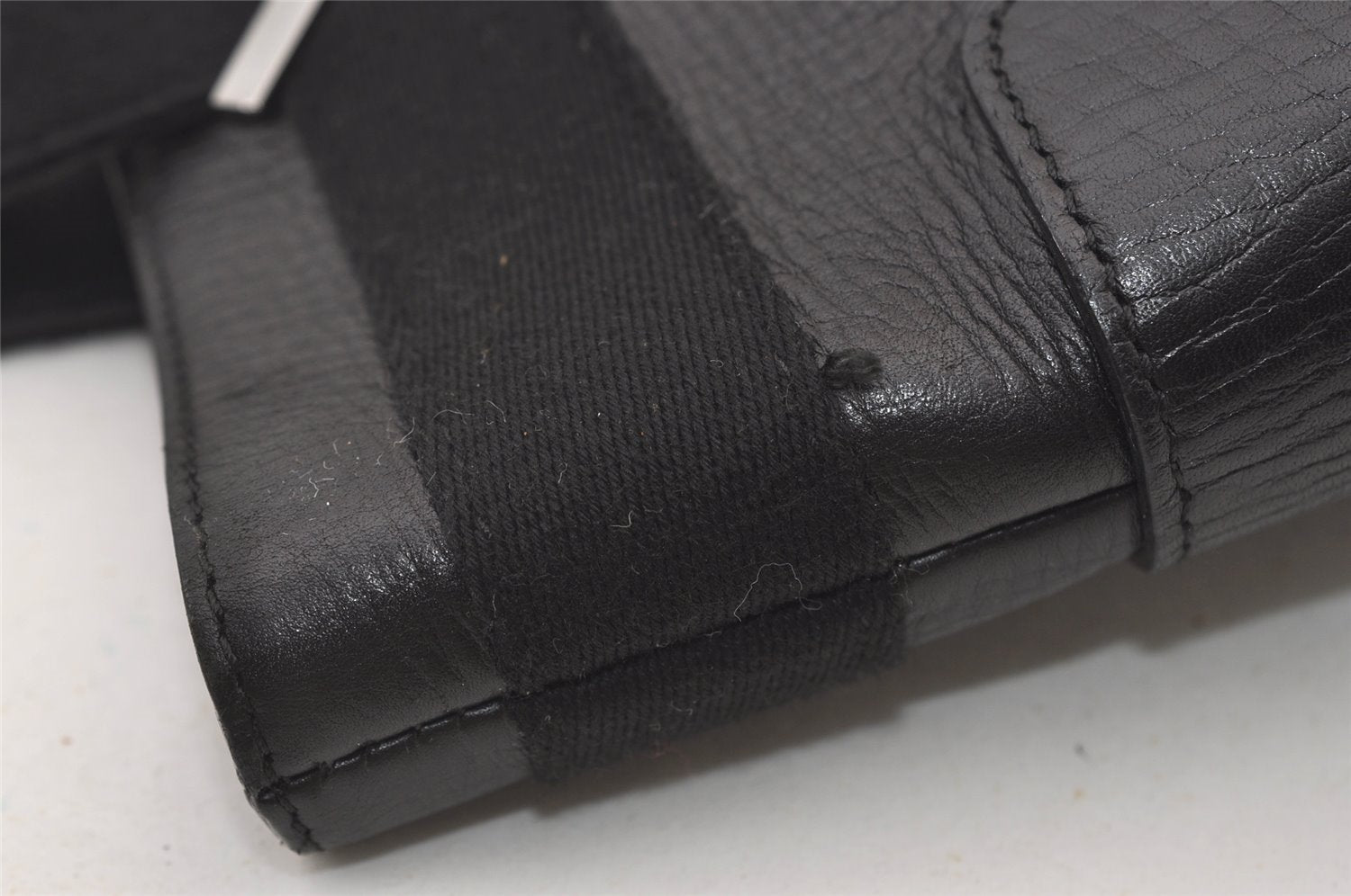 Authentic GUCCI Vintage Shoulder Tote Bag Leather 73983 Black 3600J