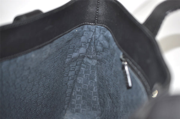 Authentic GUCCI Vintage Shoulder Tote Bag Leather 73983 Black 3600J