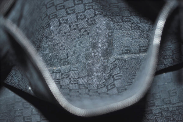 Authentic GUCCI Vintage Shoulder Tote Bag Leather 73983 Black 3600J