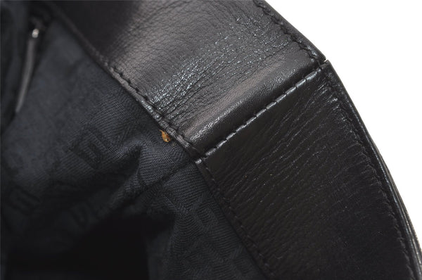 Authentic GUCCI Vintage Shoulder Tote Bag Leather 73983 Black 3600J