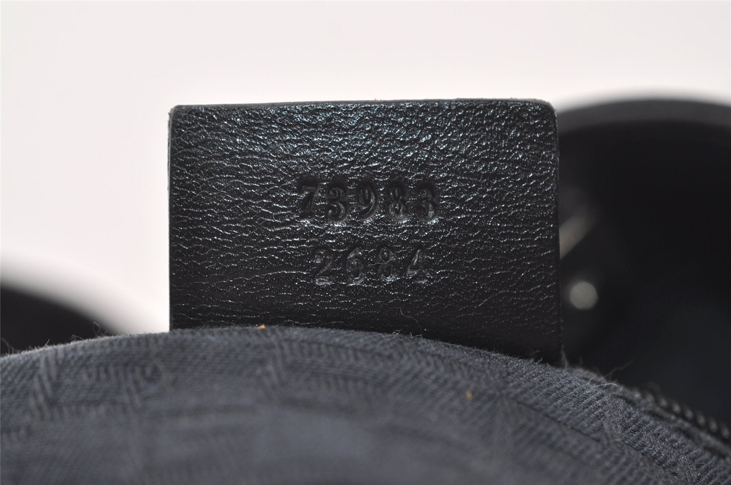 Authentic GUCCI Vintage Shoulder Tote Bag Leather 73983 Black 3600J