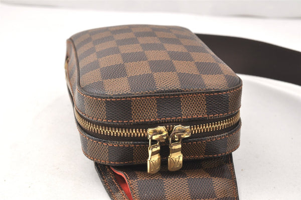 Authentic Louis Vuitton Damier Geronimos Waist Body Bag N51994 LV 3602K