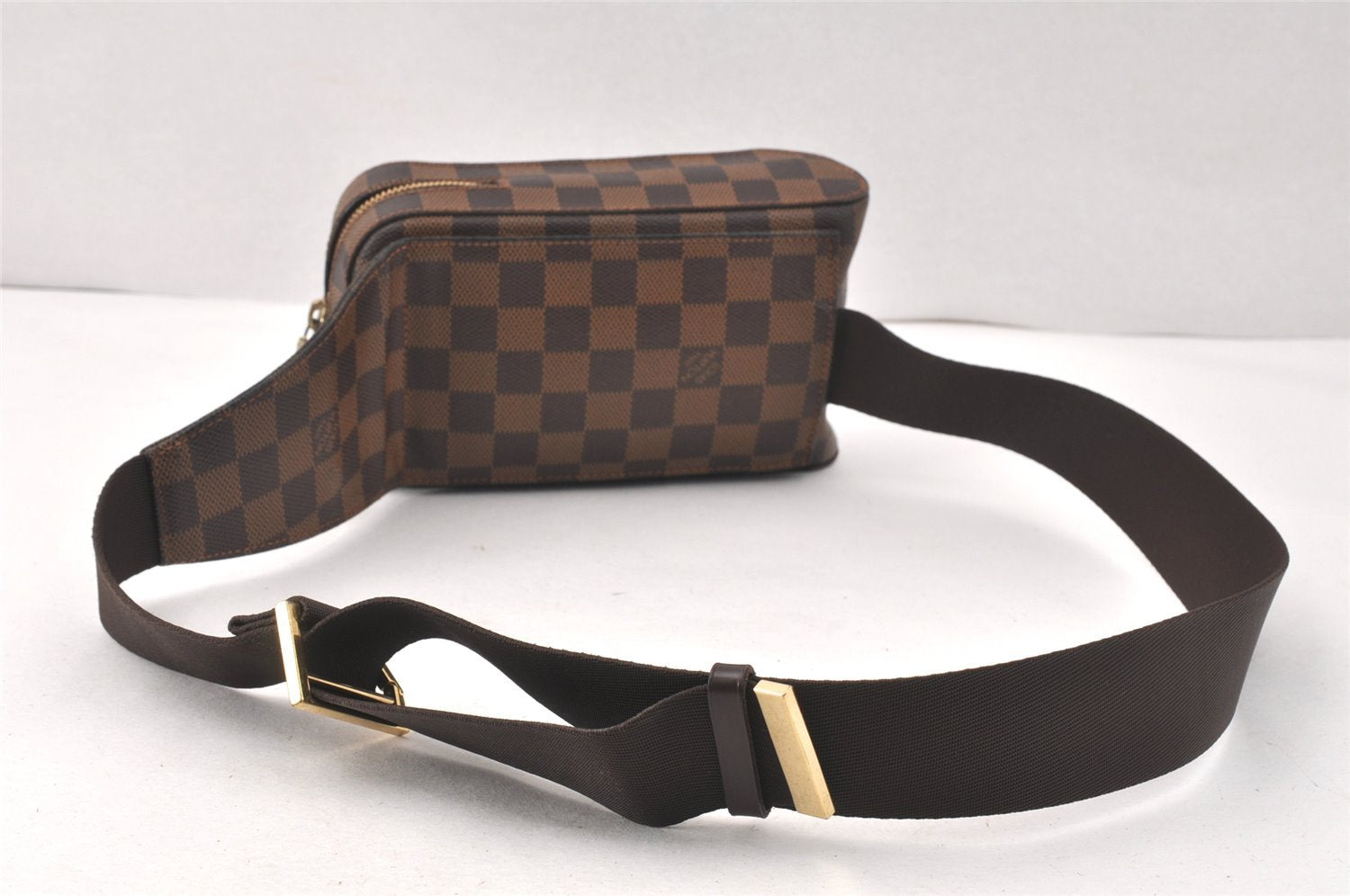 Authentic Louis Vuitton Damier Geronimos Waist Body Bag N51994 LV 3602K