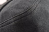 Authentic FENDI Mamma Baguette Shoulder Hand Bag Cotton Leather Gray 3603I