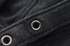 Authentic FENDI Mamma Baguette Shoulder Hand Bag Cotton Leather Gray 3603I