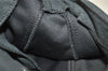Authentic FENDI Mamma Baguette Shoulder Hand Bag Cotton Leather Gray 3603I