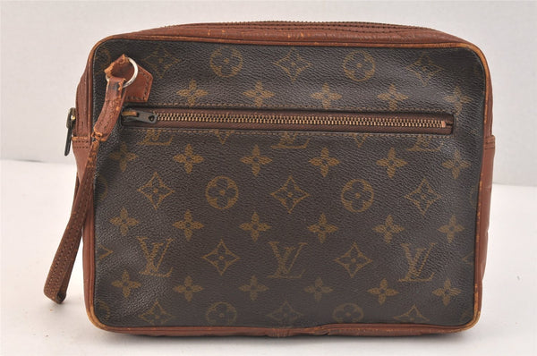 Authentic Louis Vuitton Monogram Pochette Sport Clutch Hand Bag Old Model 3603K