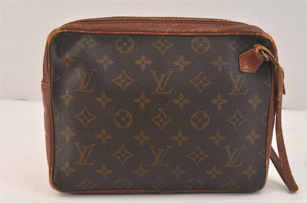 Authentic Louis Vuitton Monogram Pochette Sport Clutch Hand Bag Old Model 3603K