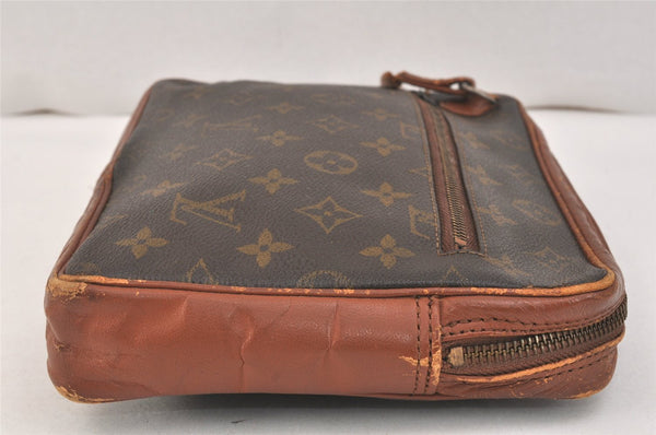 Authentic Louis Vuitton Monogram Pochette Sport Clutch Hand Bag Old Model 3603K