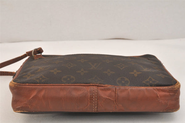 Authentic Louis Vuitton Monogram Pochette Sport Clutch Hand Bag Old Model 3603K
