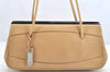 Authentic GUCCI Vintage Shoulder Hand Bag Purse Leather 92725 Beige Junk 3604K
