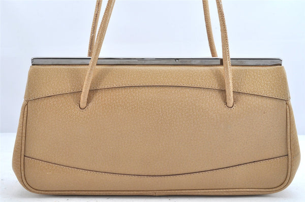 Authentic GUCCI Vintage Shoulder Hand Bag Purse Leather 92725 Beige Junk 3604K