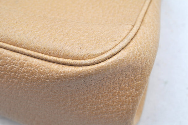 Authentic GUCCI Vintage Shoulder Hand Bag Purse Leather 92725 Beige Junk 3604K
