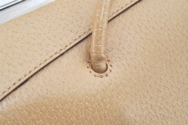 Authentic GUCCI Vintage Shoulder Hand Bag Purse Leather 92725 Beige Junk 3604K
