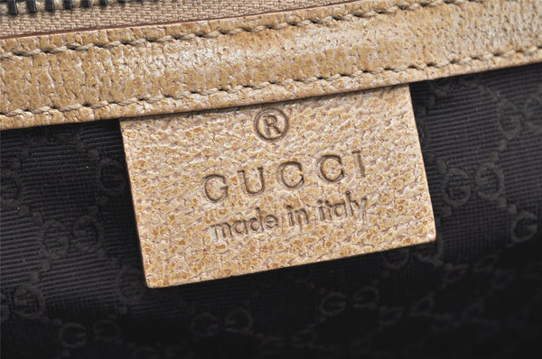 Authentic GUCCI Vintage Shoulder Hand Bag Purse Leather 92725 Beige Junk 3604K