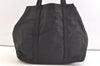 Authentic PRADA Nylon Tessuto Vintage Logo Tote Hand Bag Black 3605K