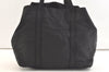 Authentic PRADA Nylon Tessuto Vintage Logo Tote Hand Bag Black 3605K