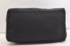 Authentic PRADA Vintage Nylon Tessuto Leather Hand Boston Bag Black Junk 3606K