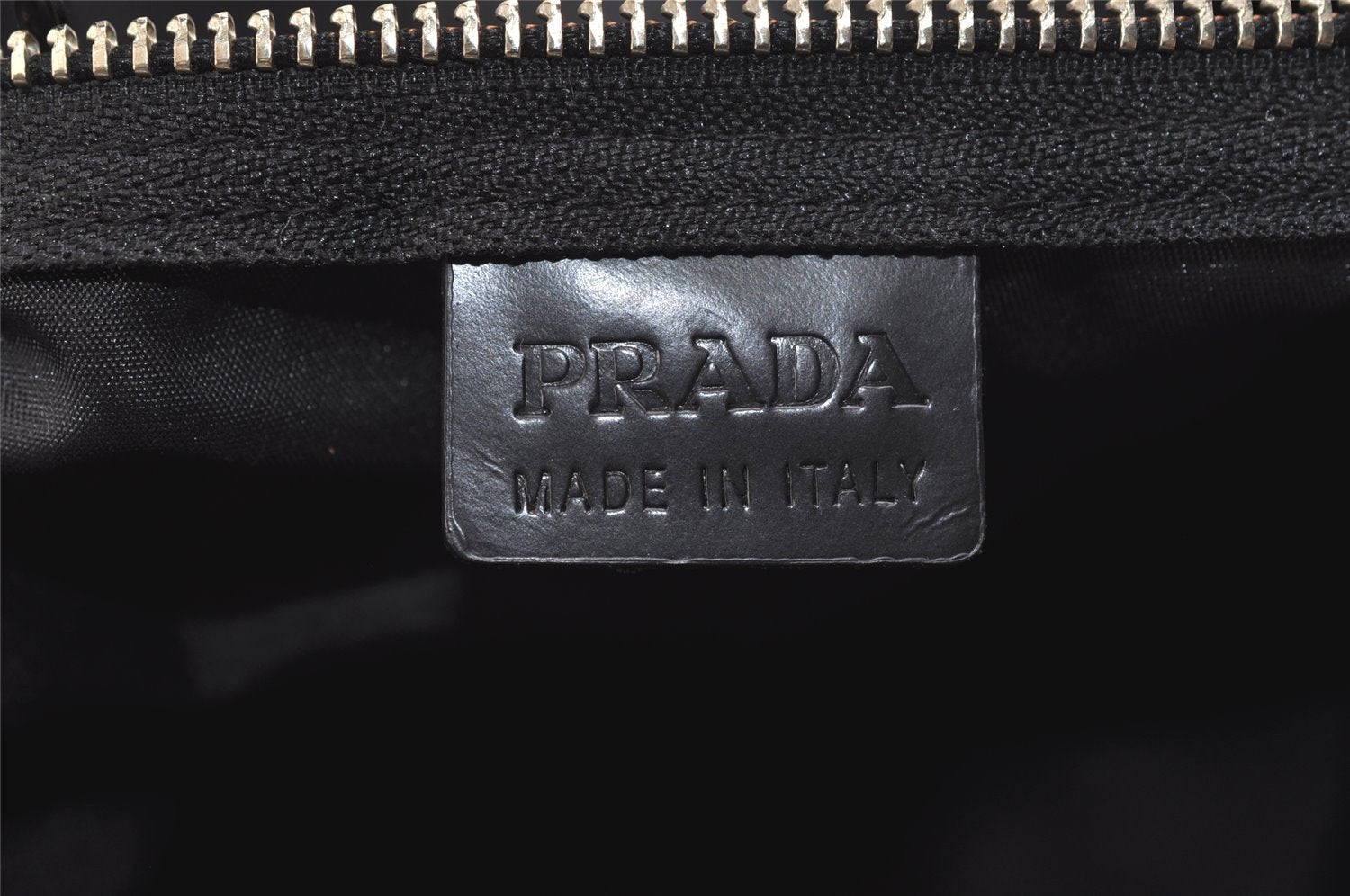 Authentic PRADA Vintage Nylon Tessuto Leather Hand Boston Bag Black Junk 3606K