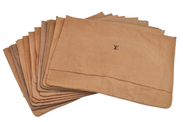 Authentic Louis Vuitton Dust Bag 10 Set Cotton Beige 17.7x13x0.4 LV 3607J