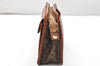 Authentic CELINE Macadam Blason Pattern Clutch Hand Bag PVC Leather Brown 3607K