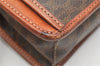 Authentic CELINE Macadam Blason Pattern Clutch Hand Bag PVC Leather Brown 3607K