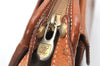 Authentic CELINE Macadam Blason Pattern Clutch Hand Bag PVC Leather Brown 3607K