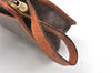 Authentic CELINE Macadam Blason Pattern Clutch Hand Bag PVC Leather Brown 3607K