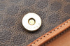 Authentic CELINE Macadam Blason Pattern Clutch Hand Bag PVC Leather Brown 3607K