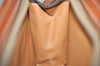 Authentic CELINE Macadam Blason Pattern Clutch Hand Bag PVC Leather Brown 3607K