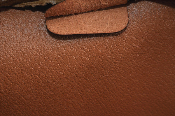 Authentic CELINE Macadam Blason Pattern Clutch Hand Bag PVC Leather Brown 3607K