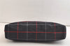 Authentic BURBERRY Vintage Check Shoulder Tote Bag Nylon Navy Blue 3608K