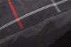 Authentic BURBERRY Vintage Check Shoulder Tote Bag Nylon Navy Blue 3608K