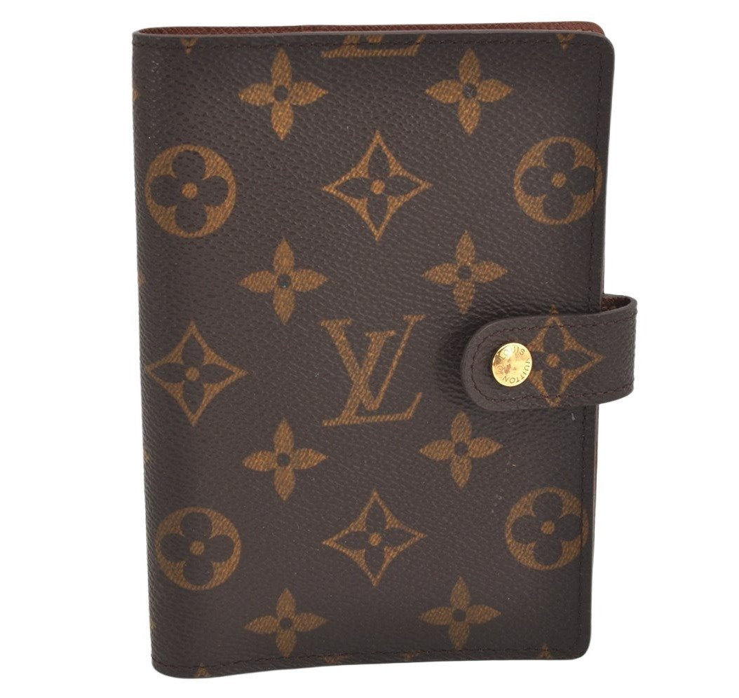 Authentic Louis Vuitton Monogram Agenda PM Notebook Cover R20005 LV 3609K