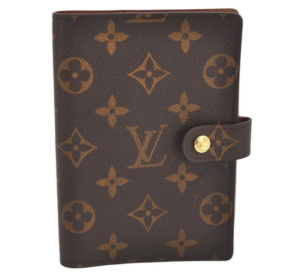 Authentic Louis Vuitton Monogram Agenda PM Notebook Cover R20005 LV 3609K