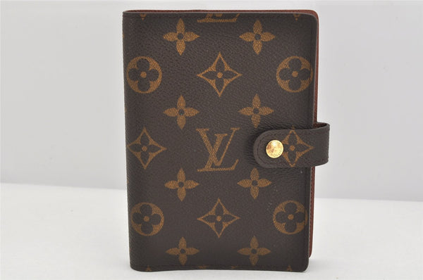 Authentic Louis Vuitton Monogram Agenda PM Notebook Cover R20005 LV 3609K