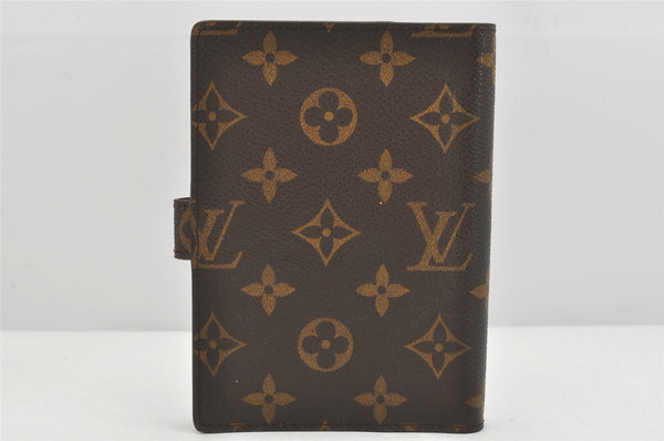 Authentic Louis Vuitton Monogram Agenda PM Notebook Cover R20005 LV 3609K